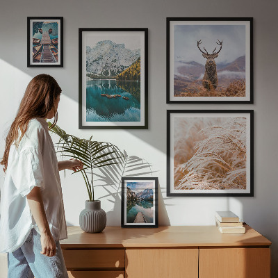 Set di 5 quadri Paesaggi montani e la bellezza della natura