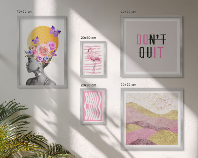 Set di quadri incorniciati Idee floreali in stile boho