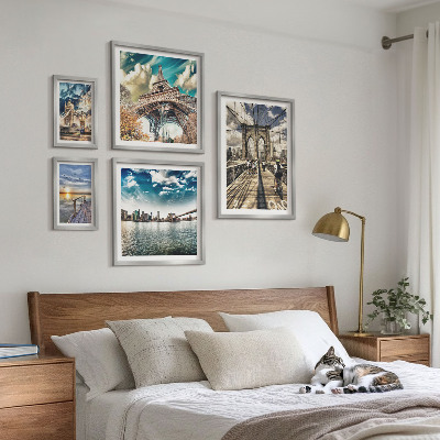 Set di quadri incorniciati Ponti e strutture cittadine