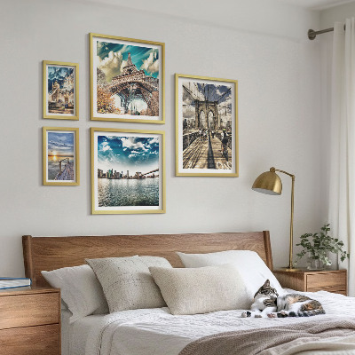 Set di quadri incorniciati Ponti e strutture cittadine