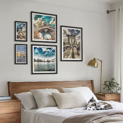 Set di quadri incorniciati Ponti e strutture cittadine