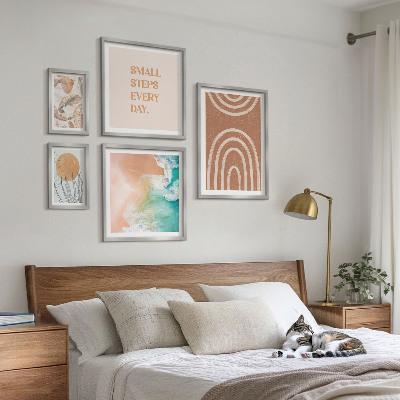 Set di 5 quadri Eleganti decorazioni per piante
