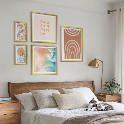 Set di 5 quadri Eleganti decorazioni per piante