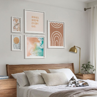 Set di 5 quadri Eleganti decorazioni per piante
