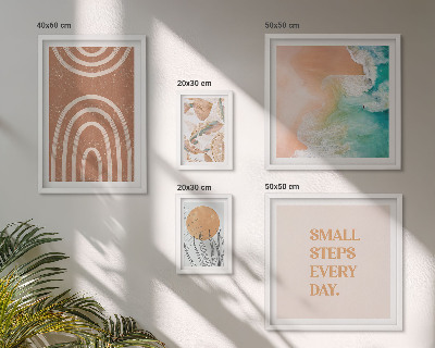 Set di 5 quadri Eleganti decorazioni per piante