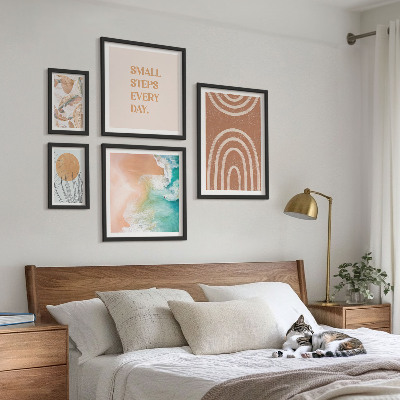 Set di 5 quadri Eleganti decorazioni per piante
