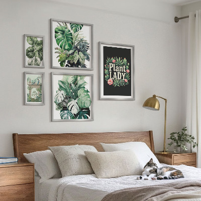 Set di quadri incorniciati Aggiungi tocchi di verde in stile boho-chic