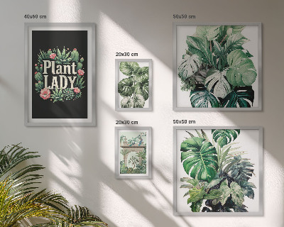 Set di quadri incorniciati Aggiungi tocchi di verde in stile boho-chic