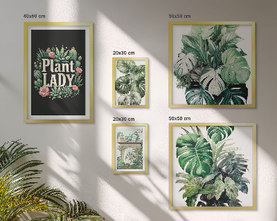 Set di quadri incorniciati Aggiungi tocchi di verde in stile boho-chic