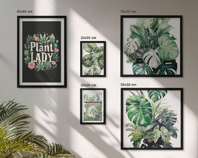 Set di quadri incorniciati Aggiungi tocchi di verde in stile boho-chic