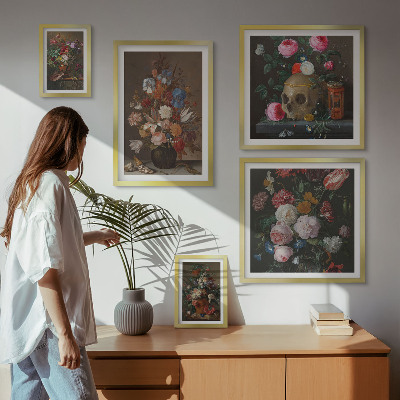 Set di quadri incorniciati Composizioni floreali classiche
