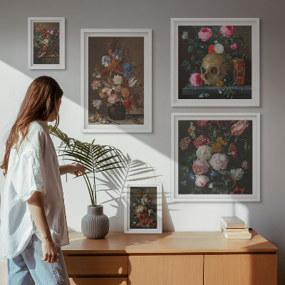 Set di quadri incorniciati Composizioni floreali classiche