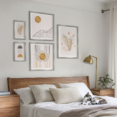 Polittico con cornice Piante eleganti e minimaliste