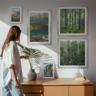 Set di quadri incorniciati Paesaggi montani e foreste