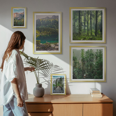 Set di quadri incorniciati Paesaggi montani e foreste