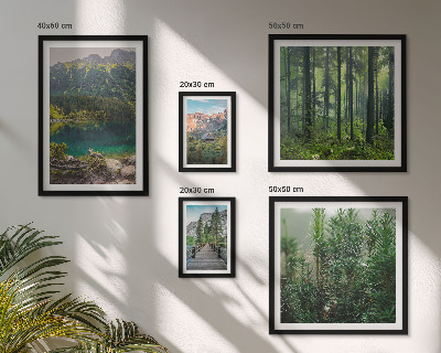Set di quadri incorniciati Paesaggi montani e foreste