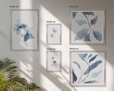 Set di 5 quadri Eleganti fiori ad acquerello