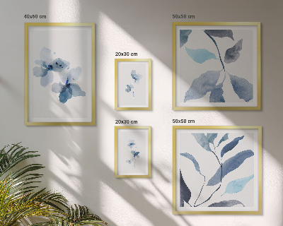 Set di 5 quadri Eleganti fiori ad acquerello