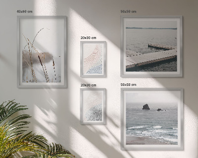 Set di 5 quadri Paesaggi marini minimalisti