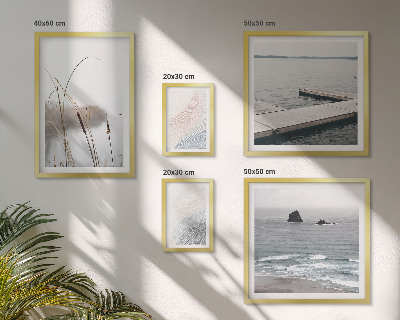 Set di 5 quadri Paesaggi marini minimalisti