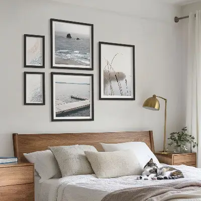 Paesaggi marini minimalisti set di 5 quadri