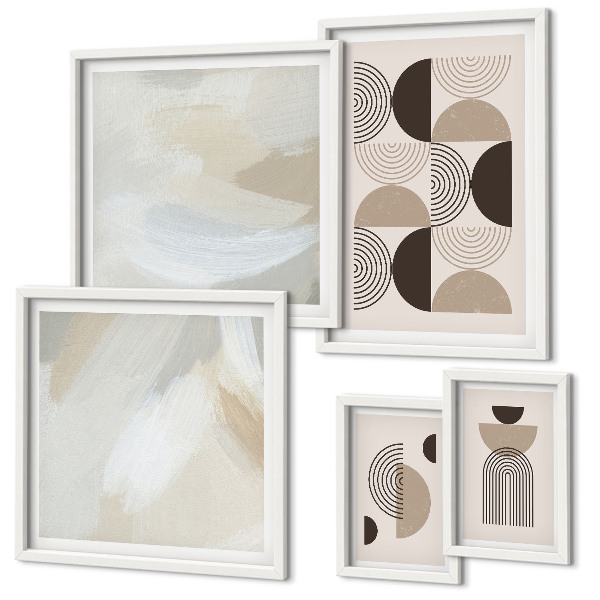 Set di quadri incorniciati geometria delle forme astratte