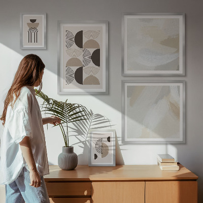 Set di quadri incorniciati geometria delle forme astratte
