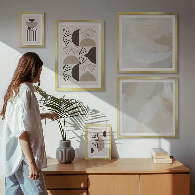 Set di quadri incorniciati geometria delle forme astratte
