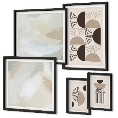 Set di quadri incorniciati geometria delle forme astratte