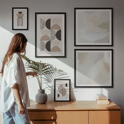 Set di quadri incorniciati geometria delle forme astratte