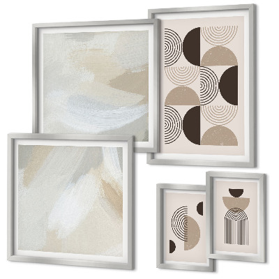 Set di quadri incorniciati geometria delle forme astratte