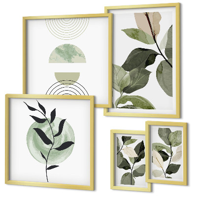 Polittico con cornice Motivi vegetali scandinavi