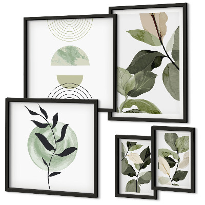 Polittico con cornice Motivi vegetali scandinavi