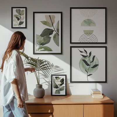 Polittico con cornice Motivi vegetali scandinavi