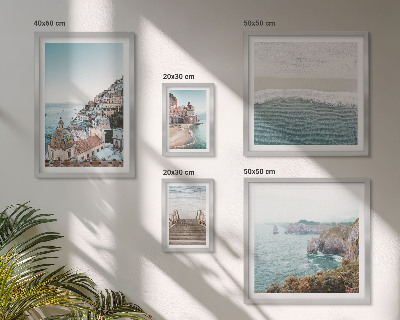 Polittico con cornice Paesaggi di una città di mare