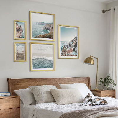Polittico con cornice Paesaggi di una città di mare