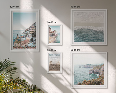 Polittico con cornice Paesaggi di una città di mare
