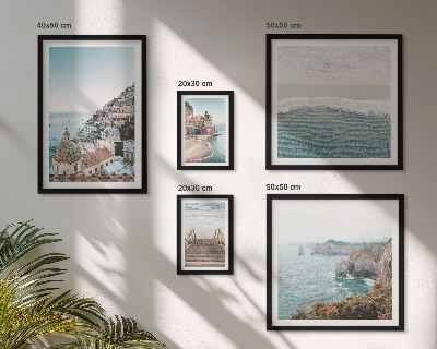 Polittico con cornice Paesaggi di una città di mare