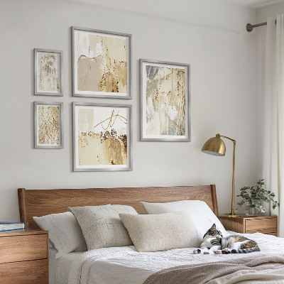Set di quadri incorniciati Composizioni astratte minimaliste