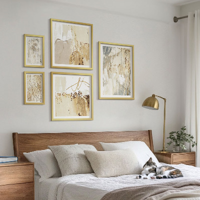 Set di quadri incorniciati Composizioni astratte minimaliste