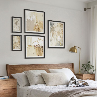 Set di quadri incorniciati Composizioni astratte minimaliste