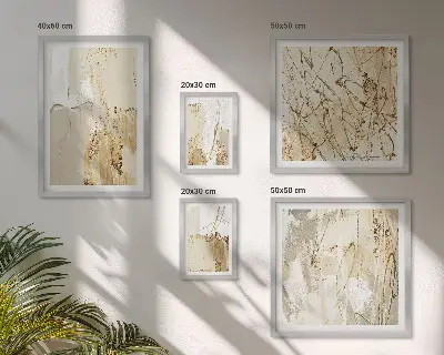 Trame astratte moderne polittico con cornice