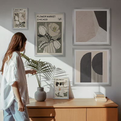 Set di quadri incorniciati Composizioni floreali eleganti