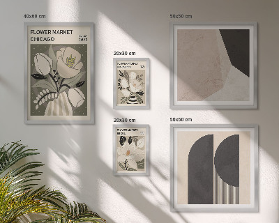 Set di quadri incorniciati Composizioni floreali eleganti