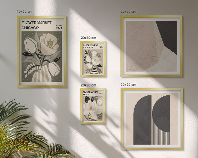 Set di quadri incorniciati Composizioni floreali eleganti