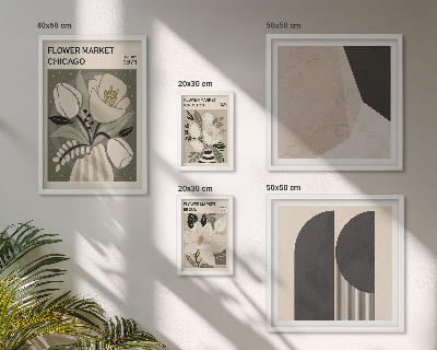 Set di quadri incorniciati Composizioni floreali eleganti