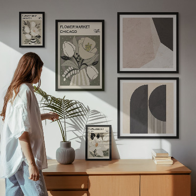 Set di quadri incorniciati Composizioni floreali eleganti