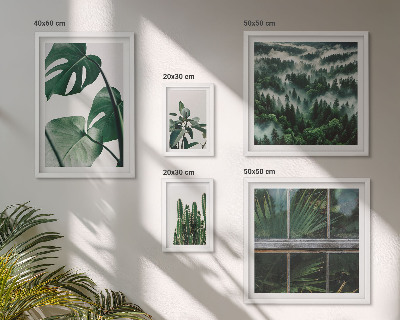 Polittico con cornice Ispirazioni vegetali dai tropici