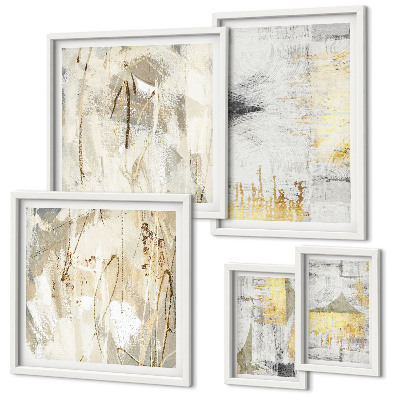 Set di quadri incorniciati Eleganti motivi astratti