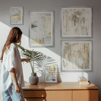 Set di quadri incorniciati Eleganti motivi astratti